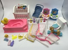 Barbie Muñeca Hermana Kelly Lote Muñecas Bañera Toliet Cuna Ropa Más segunda mano  Embacar hacia Mexico