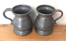 Pair antique pewter for sale  DALBEATTIE