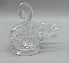 Cut glass swan for sale  MIRFIELD