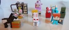 Lote de figuras de Minecraft chaveiros assassino cogumelo vaca porquinho Alex Steve ++, usado comprar usado  Enviando para Brazil
