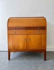 Vintage teak bureau for sale  LONDON