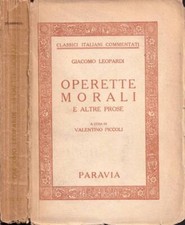 Operette morali altre usato  Italia