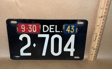 Antique delaware license for sale  Earleville