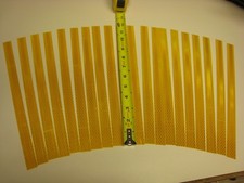 20 peças tiras de fita reflexiva OURO AMARELO ÂMBAR 0,79 x 12" comprar usado  Enviando para Brazil