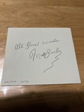 matt busby autograph for sale  HOVE