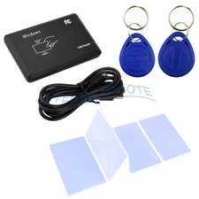 Smart USB RFID IC/ID Card Reader NFC Read Write 13.56MHz 125KHz + Card + Key Tag comprar usado  Enviando para Brazil
