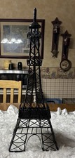 Torre Eiffel de metal preto tampo de mesa display decoração Paris peça central decoração 24"" comprar usado  Enviando para Brazil