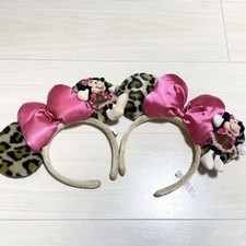 Conjunto de 2 faixas de cabeça Disney Minnie Mouse marrom claro rosa padrão leopardo fita Japão comprar usado  Enviando para Brazil