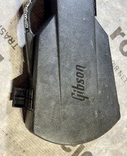 Estojo protetor de guitarra Gibson Les Paul motosserra original década de 1970 preto/vermelho áspero, usado comprar usado  Enviando para Brazil