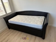 Black leather daybed for sale  Azusa