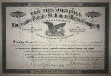 Veículo locomotiva Philadelphia e motor estacionário comp. of Camden Share 1891 comprar usado  Enviando para Brazil