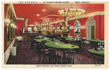 Usado, Bonanza Club Casino, Restaurante, Interior, Mesas de Jogo, Reno, Novo em folha. Linho 1945 comprar usado  Enviando para Brazil