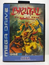 Brutal Paws Of Fury Mega Drive Sega PAL  Senza Manuale, usado comprar usado  Enviando para Brazil