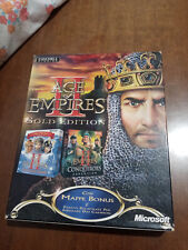 AGE OF EMPIRES 2 GOLD EDITION CONQUERORS KINGS PC BIG BOX BOXED ITALIANO PAL comprar usado  Enviando para Brazil