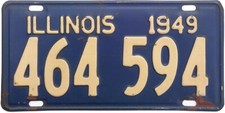 Placa de licença Illinois 1949 (GARAGEM DO JIMMY) comprar usado  Enviando para Brazil
