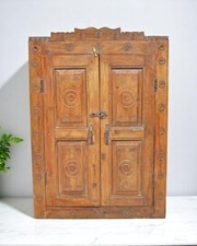 Usado, Decoração de parede antiga de madeira grande janela de madeira com moldura esculpida à mão comprar usado  Enviando para Brazil