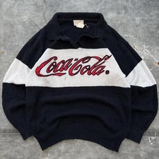 Suéter de rugby vintage raro anos 80 Coca Cola com colarinho de coca-cola comprar usado  Enviando para Brazil
