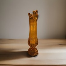 Vaso balançado âmbar vintage Kanawha LE Smith vidro selênio 12” lua e estrela brilha comprar usado  Enviando para Brazil