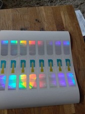 Holographic game stickers for sale  FARNHAM