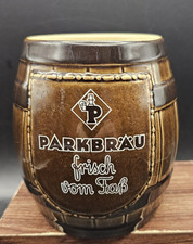 Caneca de café barril de cerveja Parkbräu Frisch Vom Faß marrom marzi e remy cerâmica comprar usado  Enviando para Brazil