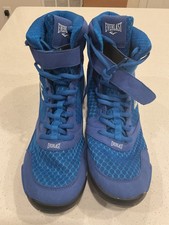 Sapatos de Boxe Everlast Pro Elite High Top Azul Masculino Tamanho 13 Novo Sem Etiquetas!!! comprar usado  Enviando para Brazil