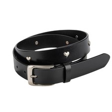 Cinto de cintura feminino clássico couro genuíno metal fivela coração ajustável preto comprar usado  Enviando para Brazil