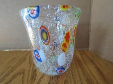 Usado, Copo de bolha de vidro soprado à mão estilo Millefiori veneziano Murano??? comprar usado  Enviando para Brazil