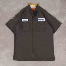 Usado, Camisa de trabalho Chevrolet vintage vermelha Kap M masculina remendos cinza comprar usado  Enviando para Brazil