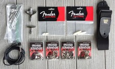 Lote de acessórios de peças de guitarra e bateria Dunlop Straplok Fender Ernie Ball comprar usado  Enviando para Brazil