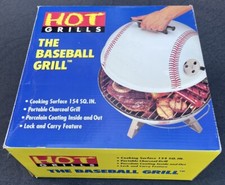 Grelhador a carvão portátil Hot Grills The Baseball Grill novo estoque antigo -2002 comprar usado  Enviando para Brazil