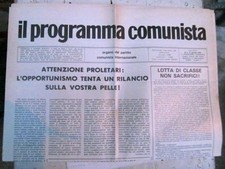Programma comunista organo usato  Faenza