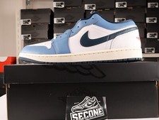 Używany, Nike Air Jordan 1 Low SE White Armory Granatowe HM3711-144 Męskie Nowe z pudełkiem na sprzedaż  Wysyłka do Poland