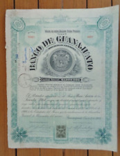 México Banco de Guanajuato $100 ação 1906 Accion Mexicana comprar usado  Enviando para Brazil
