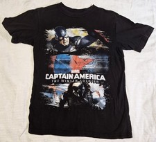 Camisa infantil grande 10-12 Marvel Capitão América O Soldado Invernal, usado comprar usado  Enviando para Brazil