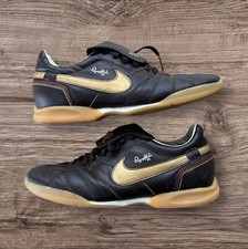 Tênis de futsal Nike Tiempo Ronaldinho 10R indoor marrom dourado 2007 vintage raro 40EU comprar usado  Enviando para Brazil