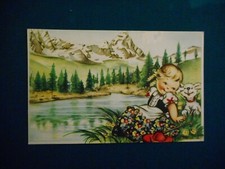 Cartolina bambina maria usato  Torino