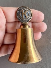 3" Vintage Kiwanis International Club Bronze Bell Members Ringable Souvenir Works comprar usado  Enviando para Brazil