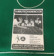 Subbuteo handbook for sale  STIRLING