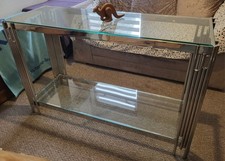 Glass top console for sale  SUDBURY