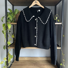 Cropped cardigan black for sale  HARPENDEN