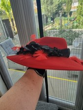 Ladies red hat for sale  MAIDENHEAD