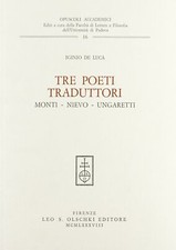 Tre poeti traduttori usato  Italia