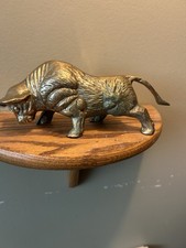 Vintage brass bull for sale  Clarkston