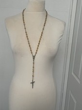 Iridescent rosary cross for sale  LONDON