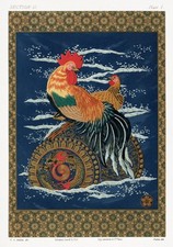 Plakat 70x100cm Kogut i Kura, G.A. Audsley Vintage do Salonu na sprzedaż  PL