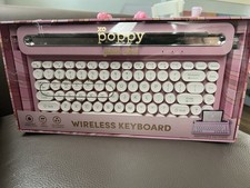 Teclado sem fio Xo Poppy retrô máquina de escrever – rosa, teclas redondas comprar usado  Enviando para Brazil