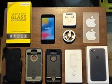 Usado, Apple iPhone 7 desbloqueado 128GB preto bateria A1778 82% com acessórios comprar usado  Enviando para Brazil