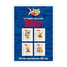 Collector 4 timbres - 65 ans d'Astérix - Lettre Verte comprar usado  Enviando para Brazil