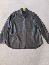Leather look shacket for sale  SOUTHSEA