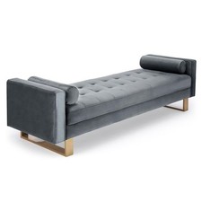Banquette capitonnée velours d'occasion  Mouans-Sartoux